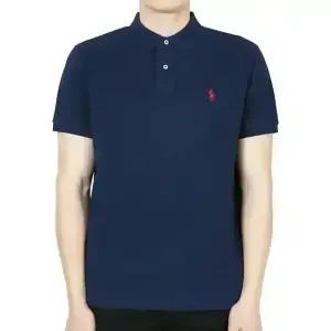 디몬트 폴로랄프로렌 남성 포니 자수 로고 커스텀 슬림핏 PK 반팔(네이비) 710782592 008