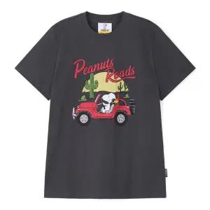 [롯데백화점]클라이드앤 여성 스누피 CAR 그래픽 반팔티셔츠 FPBTS777