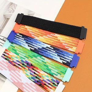 브레이드 솔로 루프 스트랩, 삼성 갤럭시 워치 7 FE 6 5 4 3/6 클래식 액티브 2 22mm 팔찌, 어메이즈핏 GTS