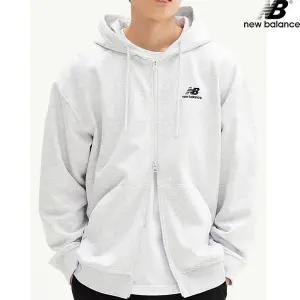 [하프클럽/] NBMDD11013-LG 에센셜 스몰로고 후드집업 남녀공용 후드티