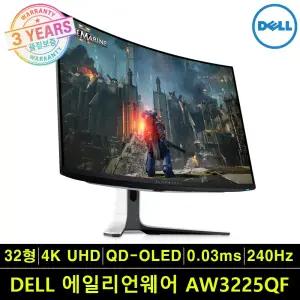 DELL 에일리언웨어 AW3225QF QD OLED 4K UHD 240Hz 0.03ms 32형 게이밍 델 모니터