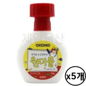 오공 원더풀 5개 구 무독이 친환경 접착제 공작용 종 (WFHYIDH)