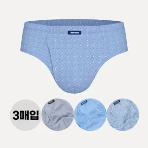 BYC 남성 순면 삼각 팬티 맥시 소변구 남삼각 브리프 3매입 세트 선물