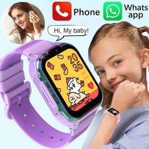 2025 Xiaomi GPS 어린이 스마트 시계 4G 트랙 비디오 통화 카메라 SOS 방수 디스플레이 위치 LBS 트래커 SmartWatch