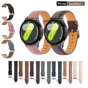 부드러운 우아한 가죽 스트랩 밴드, 갤럭시 워치 7, FE, 6, 5, 4, 40mm, 44mm, 6 클래식, 5 프로용, 범용 20mm