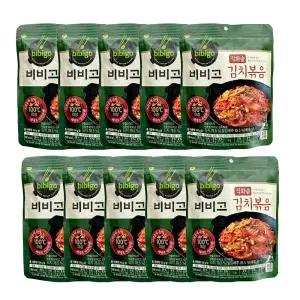 CJ제일제당 비비고 김치볶음 150g X 10봉 캠핑요리 밑반찬 간편식