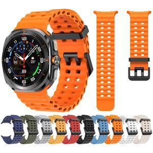 갤럭시 시계 울트라 47mm 스포츠 실리콘 스트랩 팔찌에 대한 해양 밴드 GalaxyWatch 울트라 시계 밴드 액세서리