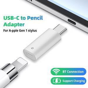 apple 호환 Pencil 1세대용 Type-C 연필 충전기 어댑터 iPad10용 Bluetooth 호환 스타일러스 펜 변환기