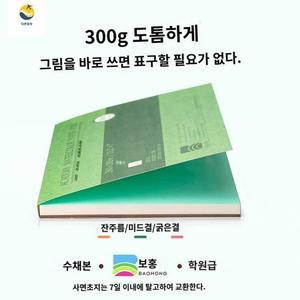 수채화지 아티스트 수채화 바오홍 세트 종이 중목 용지 전문가용
