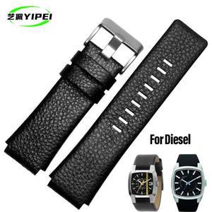 30mm 28mm For Diesel DZ1089 DZ1123 DZ1132 Black High quality Watch Band Mens strap Substitute Convex