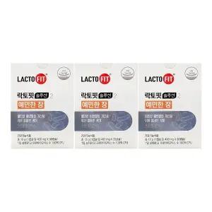 종근당건강 락토핏 솔루션 2 예민한 장 400mg x 30캡슐 x 3박스 /An