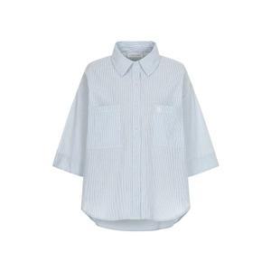 [예시카]릴렉스 스트라이프 코튼 블렌드 7부 셔츠 YJ4BL524