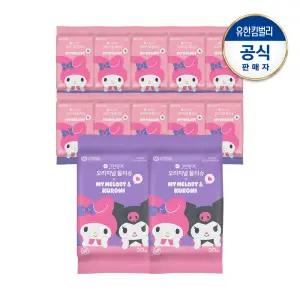 그린핑거 마이멜로디&쿠로미 오리지널 물티슈 20매X12팩