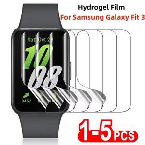 삼성 Galaxy Fit 3 용 1-5PCS 하이드로 겔 필름 보호 Clear HD 화면 Anti-Scratch 유리가 아님