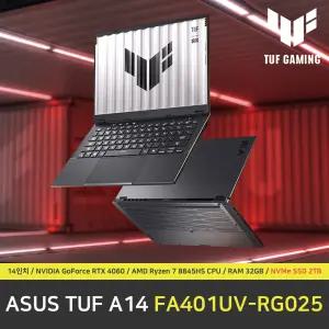 ASUS TUF gaming A14 FA401UV-RG025 노트북 / RAM 32GB / NVMe SSD 2TB