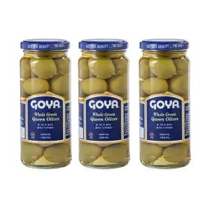 고야 홀 그린 퀸 올리브 359g x 3개