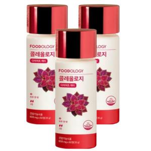 빨간통 다이어트 보조제 콜레올로지 푸드올로지 체지방감소 60정 3개