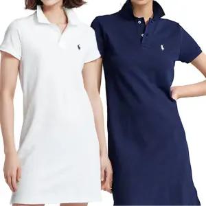 메시 PK 미디 카라 원피스