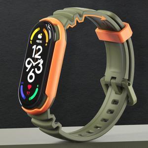 Mi Band 8 9 10 7 6 5 Xiaomi 손목 스트랩 Correa 시계 교체 소프트 TPU 실리콘 Miband 시계줄