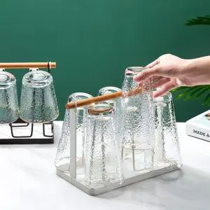 주방 컵 정리 건조 수납 걸이 트레이 홀더 물받이포함/컵건조대/정리대/거치대꽂이/물병/걸이/주방/텀블러