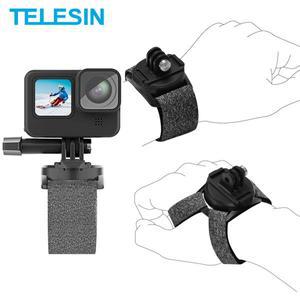 텔레신 360 ° 회전 손목 스트랩 GoPro Hero 용 빠른 조정 각도 마운트 10 9 8 7 6 5 Insta360 Osmo Action