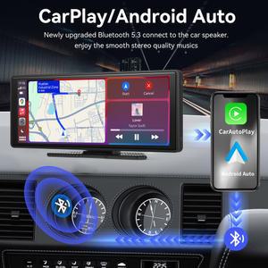 무선 CARPLAY ANDROID 모든 차량 연결 차량용 AUTO 가능 간편 플러그 휴대용 스테레오 스크린 플레이 터치스크린