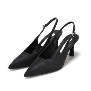 바바라 패브릭 스틸레토 여성슬링백 7cm_BBH203