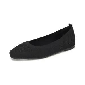 카멜레 니팅 블랑켓 플랫 Black 1cm