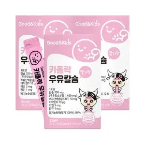 [롯데백화점]내츄럴플러스 [내츄럴플러스] 굿앤키즈 어린이 짜먹는 액상 카폴락 우유칼슘 30포 3박스