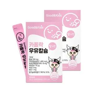 [롯데백화점]내츄럴플러스 [내츄럴플러스] 굿앤키즈 어린이 짜먹는 액상 카폴락 우유칼슘 30포 2박스