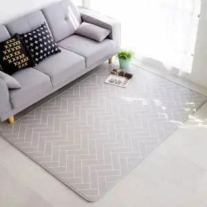 [삼바텍] 퓨어 15T PVC 놀이방매트 140cm X 170cm 층간소음매트 거실매트 아기매트