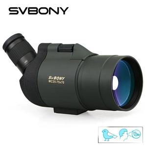 필드스코프 망원경 SVBONY F9334G 삼각대로 조류 관찰을 위한 MAK 발견 범위 25-75x70  망원경 BAK4 FMC 방