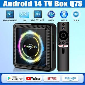 안드로이드14 Q7S TV 박스  HD 6K 올위너 H313 코어 넷플릭스   WIFI  미디어 플레이어