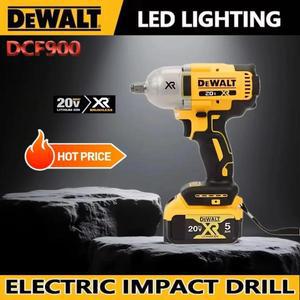 DEWALT DCF900 휴대용 1/2인치 브러시리스 무선 고토크 임팩트 렌치, 강력한 DEWALT 20V 충전식 배터리, 충