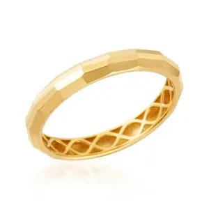 갤러리아 [모룬] 14K 글램 커브드 3mm 뱀부컷팅 할로우링 반지 MOR41682