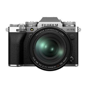 후지필름 X-T5 미러리스 디지털 카메라 XF16-80mm 렌즈 키트 - 실버