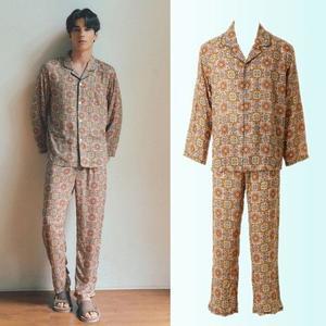 [갤러리아] 와코루 뛰어난 터치감 동양적 프린트가 고급스러운 수입레이온 남자파자마(WPA2505M)