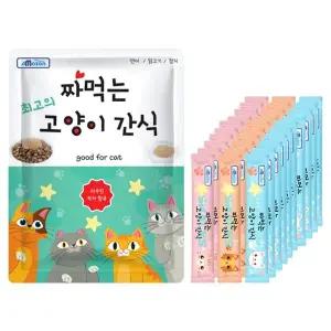 [애니몰파크]짜먹는 고양이 간식 15g 30개 (연어+참치+닭고기) 3가지맛