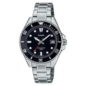 CASIO 카시오 MDV-10D-1A1 블랙 흑새치 미니다이버 메탈 손목시계
