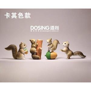 장식모형/다람쥐 피규어 도토리 장식 미니어처 자동차 소품 실내 인테리어