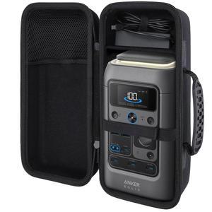 [미국배송] ANKER SOLIX C300 DC 전력 뱅크 스테이션 실외 288WH 90000MAH 휴대용 발전소 300W 태양광 발전기와 호환되는 CO2CREA 하드 트래블 케이스