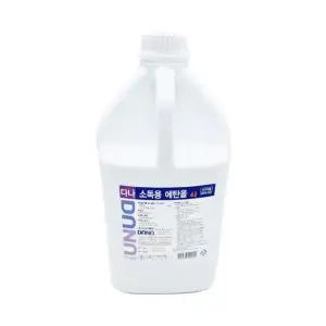 조은팜 다나 소독용 에탄올 83% 소독용 알콜 대용량 리필용 4L 1통