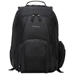 Targus 16인치 홈 노트북 백팩, 블랙 - 비즈니스 통근자 및 여행용 방수 여행용 백팩 CVR600 대부분의 노트북에 맞습니다