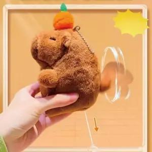 흔드는 베이직 꼬리 카피바라 인형 올데이 키링 백참 (WFJBYFE)
