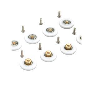 도르래 욕실 슬라이딩 유리 원형 4pcs 20mm 방지 액세서리 세트 파티션 부속품