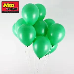 [LF6098Q2_58]그린 장식용풍선 라운드 풍선 25cm 100개입