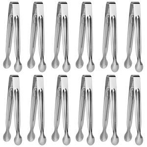 작은 서빙 집게, 얼음 설탕 애피타이저용 주방용 12 PCS(6인치)