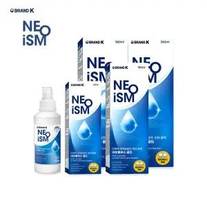 네오이즘 렌즈 세정액 네오플러스 골드 60ml 1개+130ml 1개+360ml 2개 렌즈케이스 포함