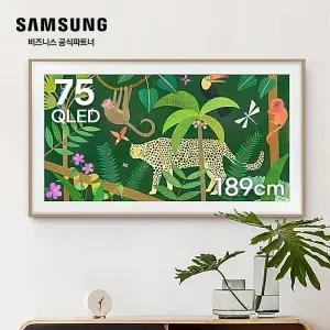 [전용베젤포함] 삼성 더프레임 KQ75LSD03AFXKR 4K UHD QLED 189cm(75인치) 스탠드 벽걸이 겸용 스마트티비