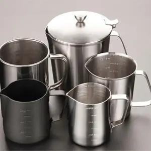 1 pcs 1500ml lab 304 스테인레스 스틸 랩 비커 측정 컵 내부 스케일 및 커버가있는 액체 금속 도구 졸업